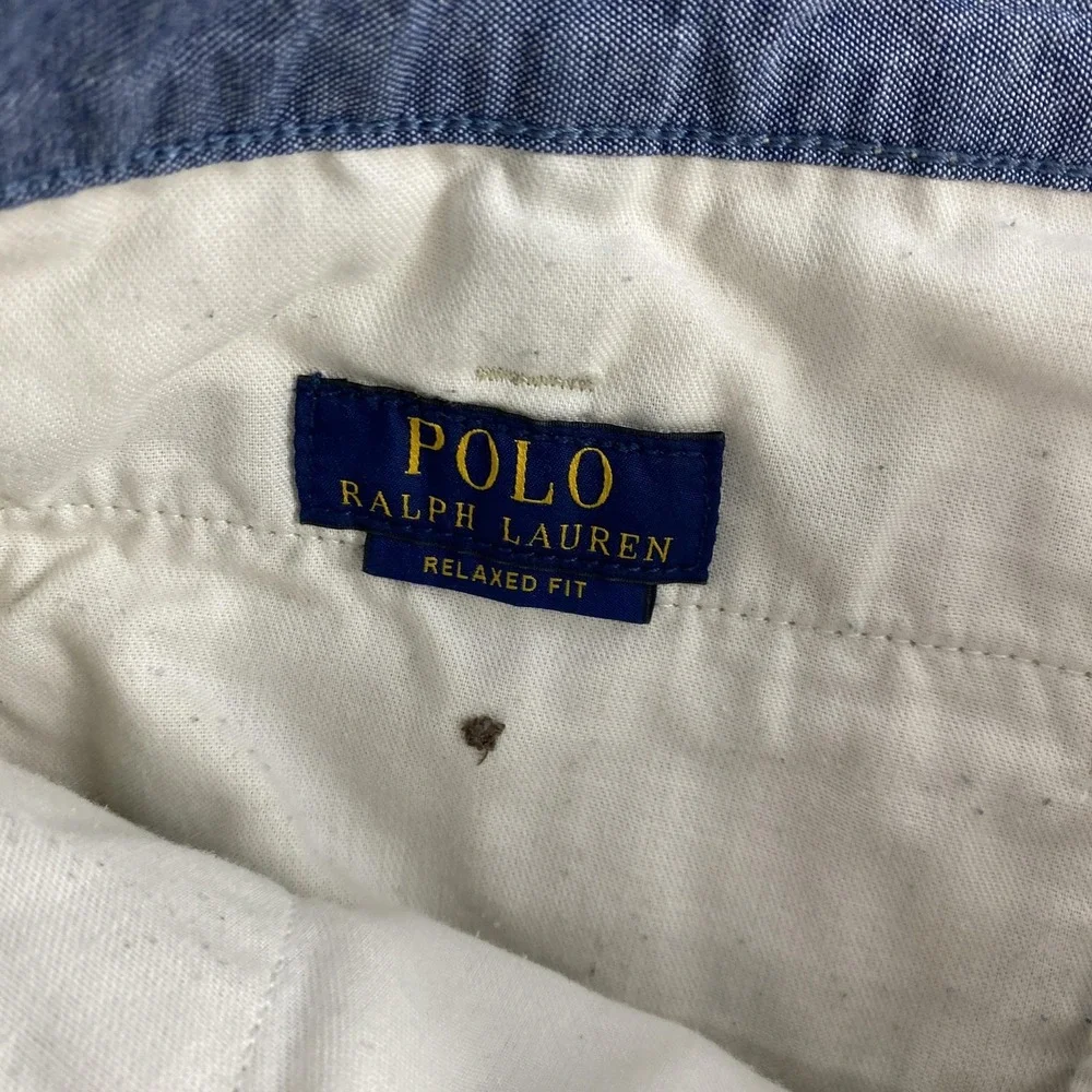 Polo Ralph Lauren Shorts Mens 30 Khaki Relaxed Fit Chino Flat Front Classic